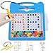 Svance Magnetic Letters and Numbers Set for Toddlers Magnet Drawing Doodle Board with Beads and 2 Pens Magnetic Dot Art Preschool Learning ABC Math for 3 4 5 Years Old Girls Boys - Image 2