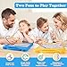 Svance Magnetic Letters and Numbers Set for Toddlers Magnet Drawing Doodle Board with Beads and 2 Pens Magnetic Dot Art Preschool Learning ABC Math for 3 4 5 Years Old Girls Boys - Image 4