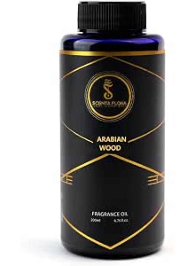 سينتا فلورا زيت عطري "Arabian Wood" من SCENTA FLORA لأجهزة نشر الروائح والعلاج العطري (200 مل) | معتمد من IFRA | مزيج من اللافندر والياسمين والعنبر | عطر مهدئ ومريح يبعث على الاسترخاء - Image 1