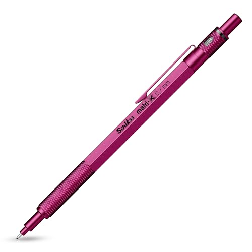 Scrikss Office 0.7mm Lead Matri-X Mechanical Clutch Pen Pencil | Metallic Pink - Image 1