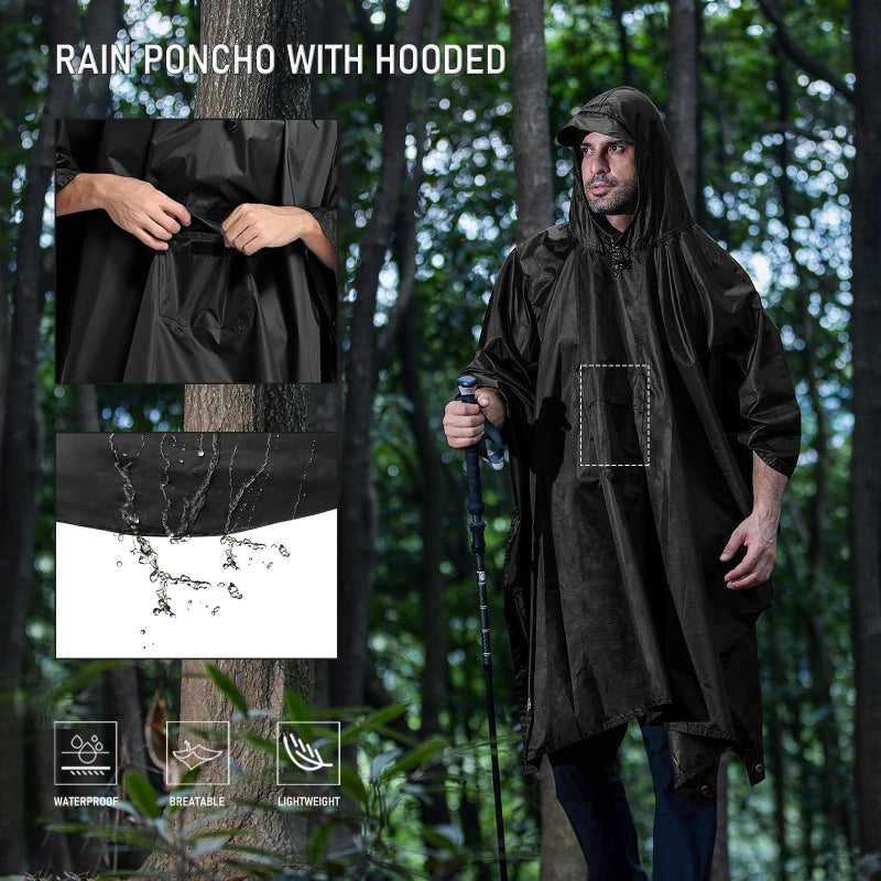 Fashion Poncho Cape Oxford Cloth Anti-Rainstorm Wear-Resistant Outdoor Adult Riding Walking Style - Image 4