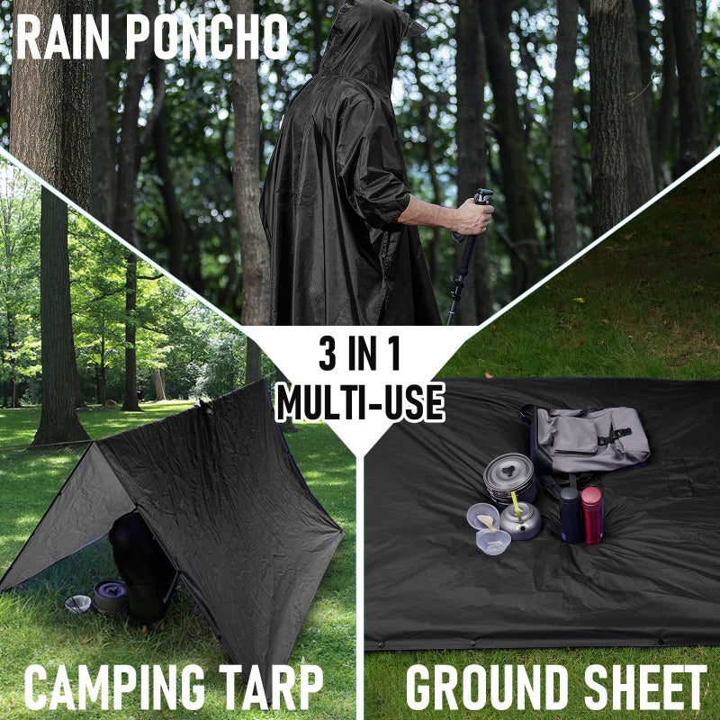 Fashion Poncho Cape Oxford Cloth Anti-Rainstorm Wear-Resistant Outdoor Adult Riding Walking Style - Image 5