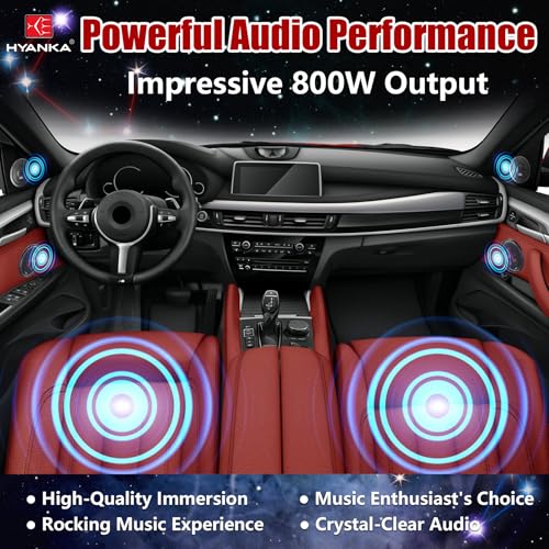 H YANKA HCP-65 6.5 Component Car Speakers, 800 Watt Car Audio Stereo Door Speakers Perfect for Upgrading Any Car Stereo System Includes 2 x Midrange Woofers, Tweeters, and Crossovers (Set) - Image 2