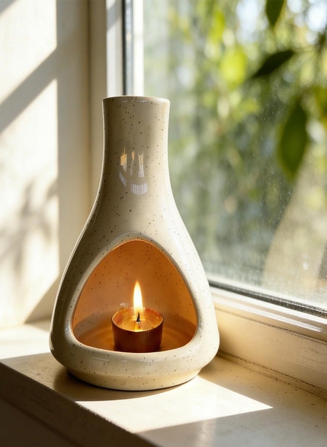 wayofcha Ceramic Palo Santo Holder - Chiminea Incense Burner for Meditation & Energy Cleansing, Palo Santo Burner for Palo Santo and Sticks, Sage Holder for Yoga Meditation Room Decor, Unique Meditation Gift - Image 3
