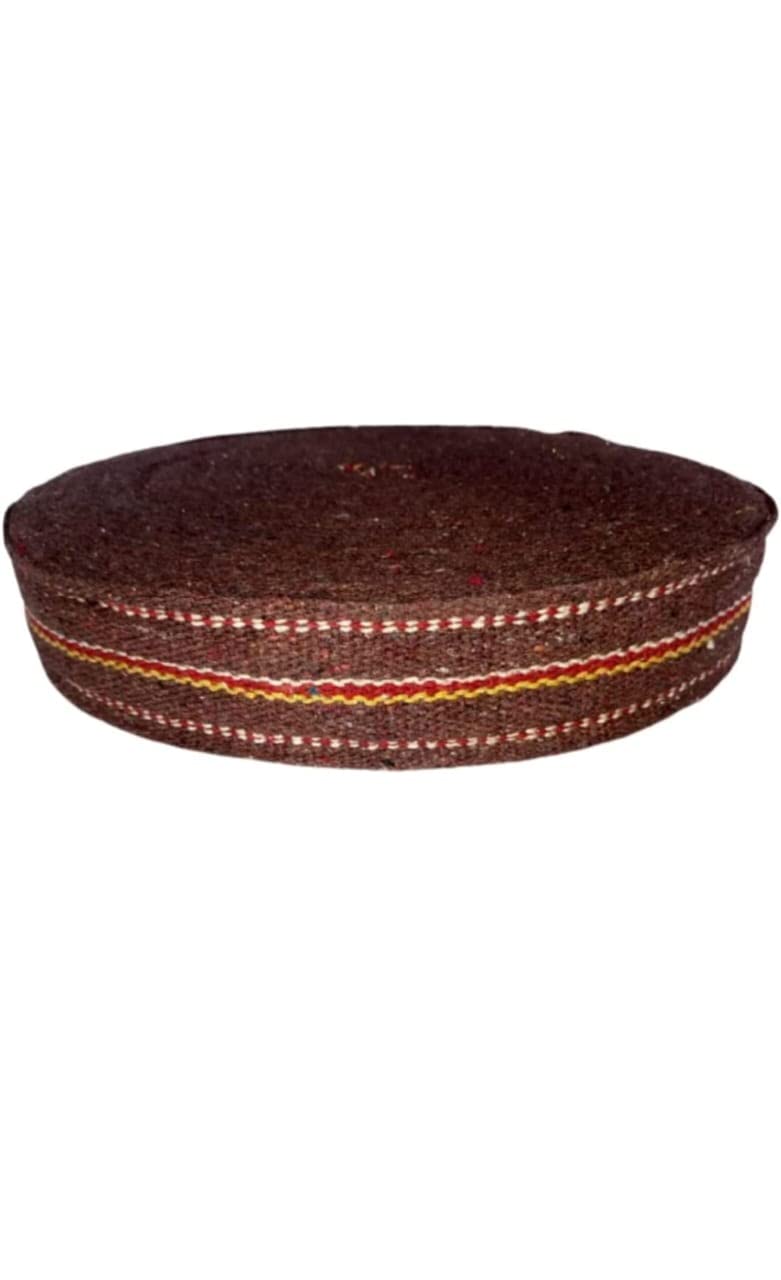 BASRAH NIWAR 2.5-Inch Cotton Niwar Roll | Ideal for Traditional Khatiya, Charpai, and Folding Beds (2.5 Kg,Brown), Solid - Image 1