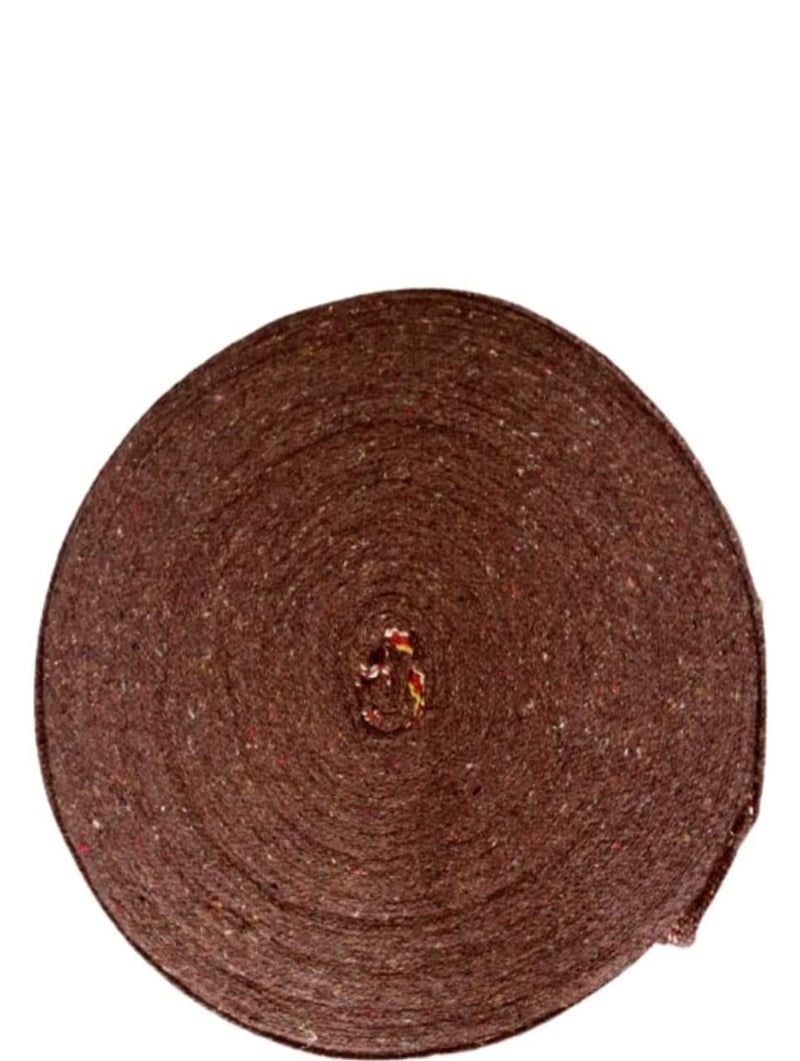 BASRAH NIWAR 2.5-Inch Cotton Niwar Roll | Ideal for Traditional Khatiya, Charpai, and Folding Beds (2.5 Kg,Brown), Solid - Image 4