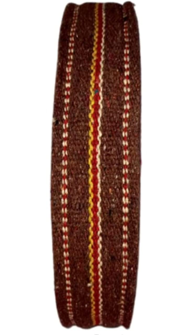 BASRAH NIWAR 2.5-Inch Cotton Niwar Roll | Ideal for Traditional Khatiya, Charpai, and Folding Beds (2.5 Kg,Brown), Solid - Image 2