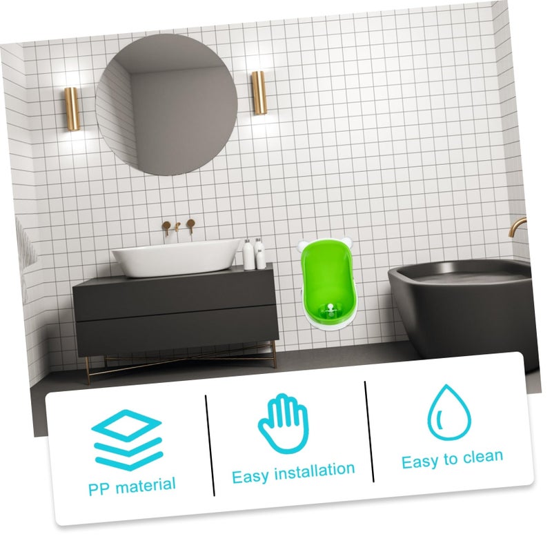 Wall Mounted Baby Boy Urinal Trainer with Fun Aiming Targets Easy to Clean Plastic Potty for Toilet Training - Image 3