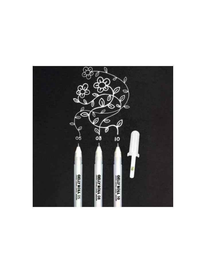 SAKURA Gellyroll White 3-Pen Set  - Image 2