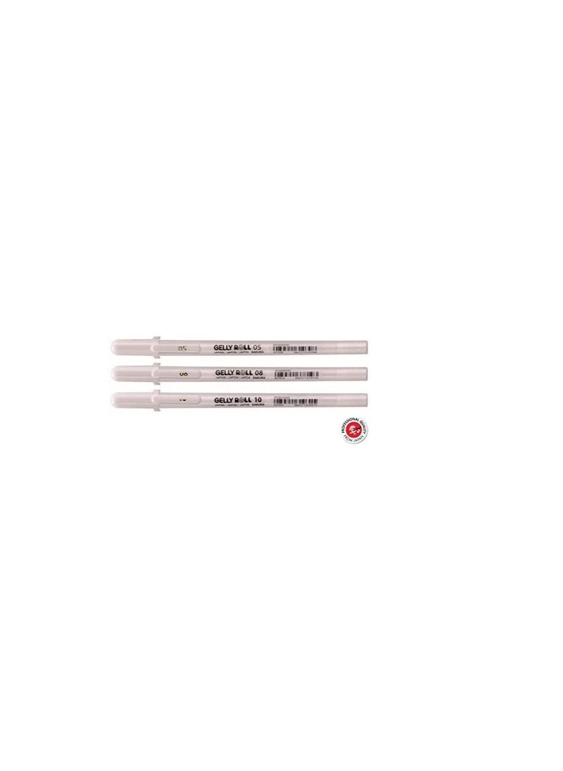 SAKURA Gellyroll White 3-Pen Set  - Image 3