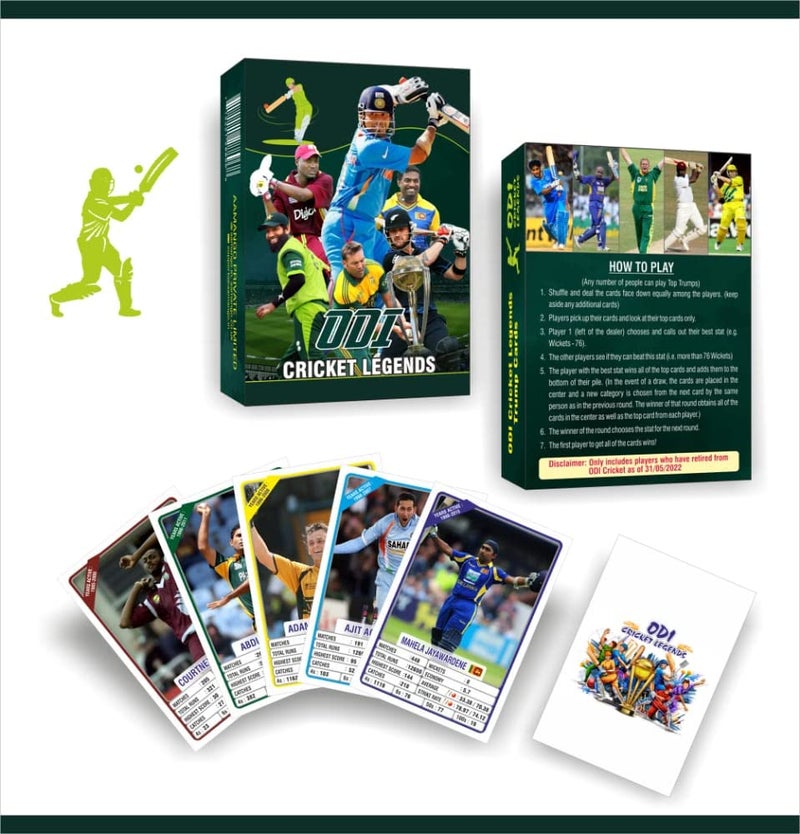 Aamango Teen International Cricket Collection Card Game (T20 + Test Legends + ODI Legends) - Image 1