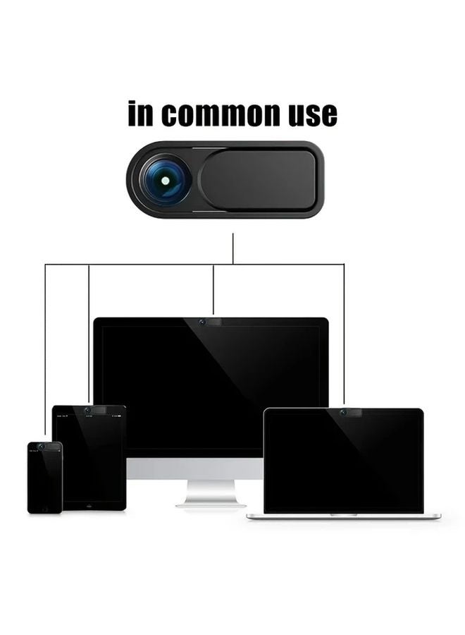 عبوتين من شريح حماية كاميرا الويب الأسود المضاد للتجسس QGhappy للهواتف والأجهزة اللوحية - Image 4