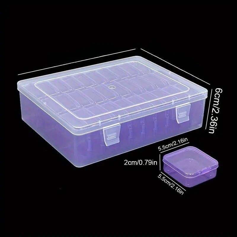 New hot selling 30 sets of color storage box can be used for jewelry beads hardware finishing storage portable(30 grid 5.5 yellow, 22.5*17.5*6) - Image 4