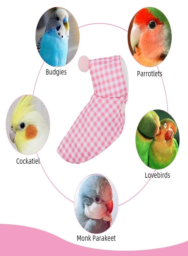 Qpets® Bird Clothes, Parrot Sweater with Hat & Snap Button Closure, Plush Parrot Cloak for Cold & Feather Plucking Cute Bird Clothing for Photoshoot & Gifting - Image 5
