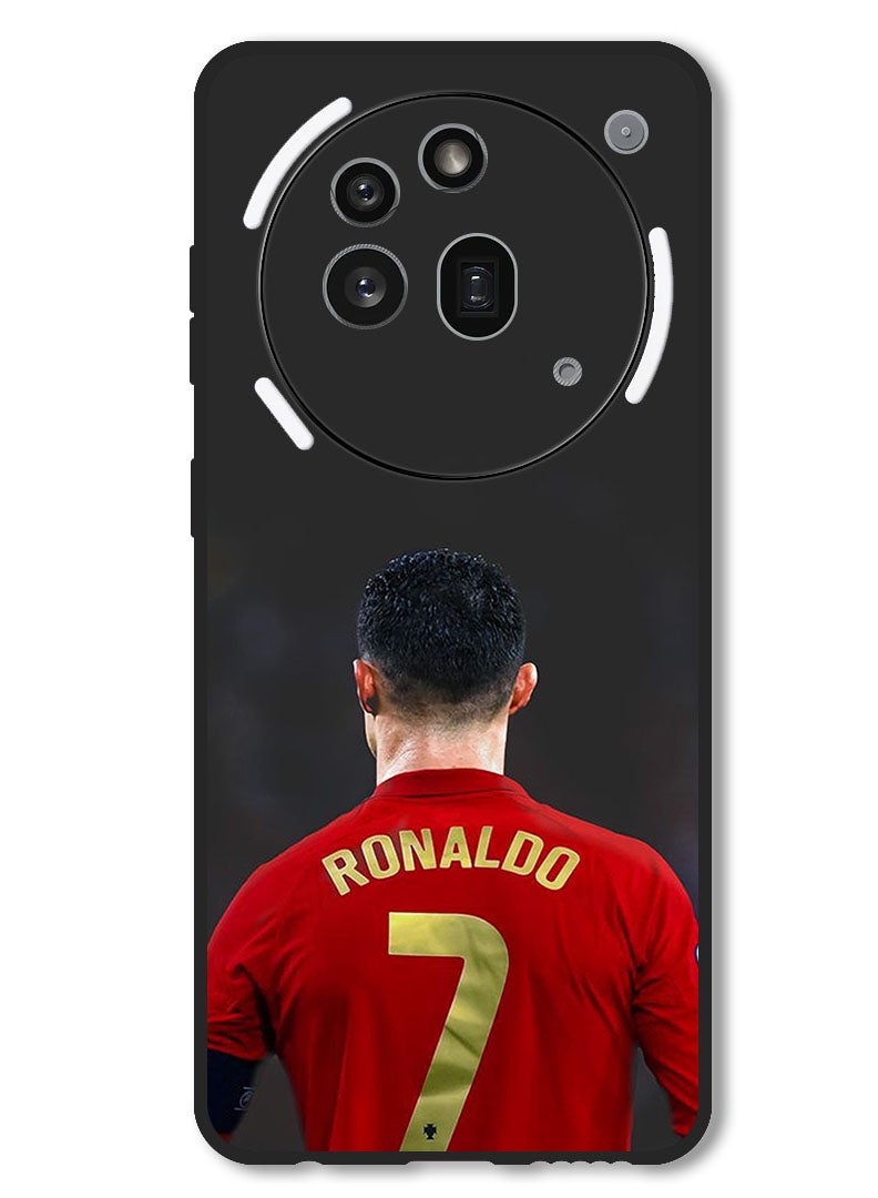 Theodor Case Compatible with Nothing Phone 3a Pro Protection Shockproof Bumper Cover Ronaldo 7 Back - Image 1