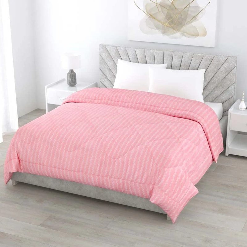 VIVEA RESERVE Premium 220 Gsm Double Bed Ac Comforter Soft Cotton Quilt For All Seasons Reversible Lightweight Includes 1 Comforter (90" X 100" Inch, Blossom Pink, 300 Tc, Quilt, Comforter, 1 count) - Image 4
