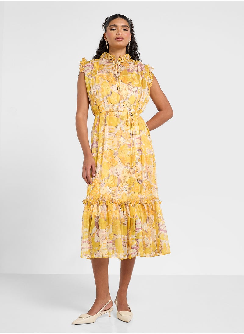 ELLA Floral Print Dress  - Image 1