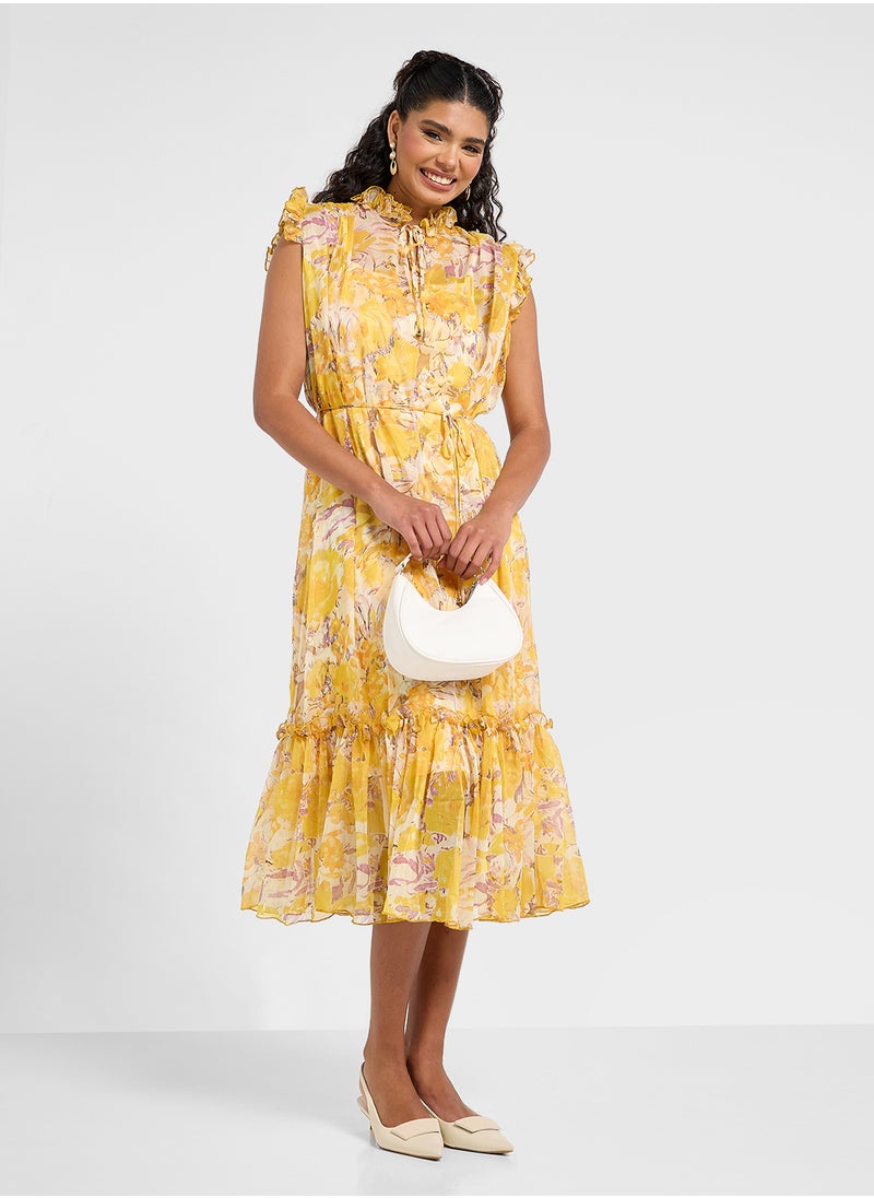 ELLA Floral Print Dress  - Image 4