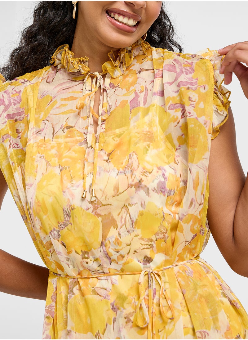 ELLA Floral Print Dress  - Image 3
