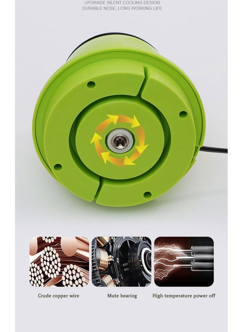 DubaiGallery مفرمة طعام كهربائية، آلة طحن اللحوم، محضرة طعام صغيرة من Kitchen Aid، وعاء زجاجي خالٍ من مادة BPA، سعة 1.8 لتر، مفرمة لحوم وخضروات وفواكه ومكسرات، 220 فولت - 50 هرتز، طعام للأطفال - Image 3