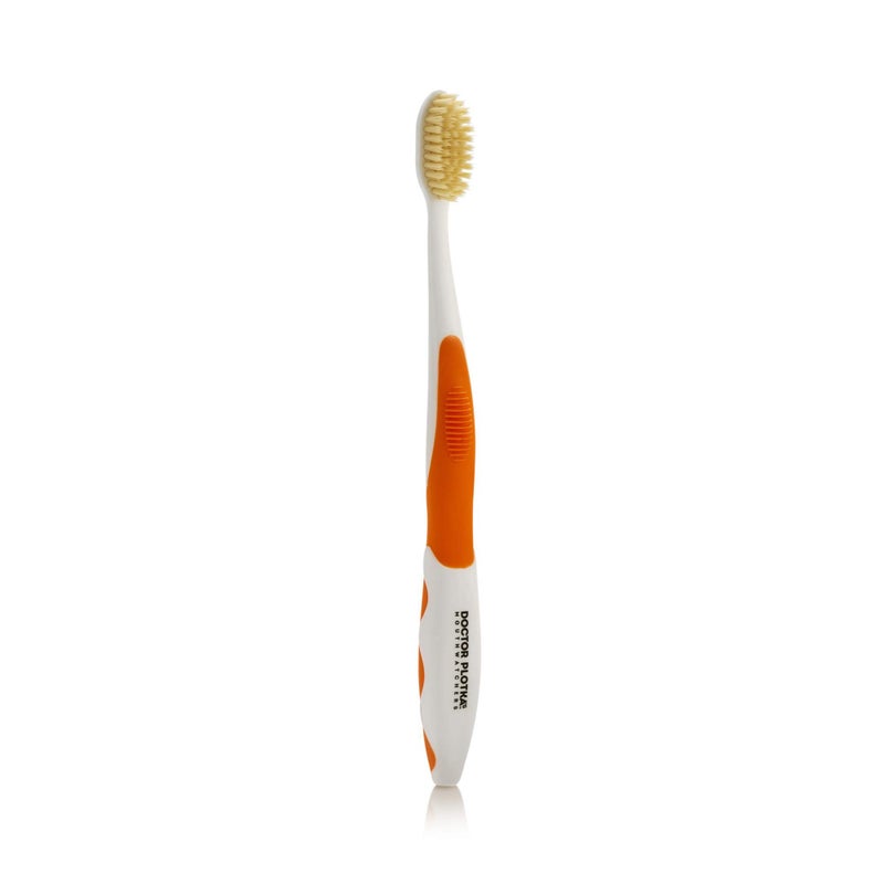 MOUTHWATCHERS MOUTHWATCHERS Soft Flossing Toothbrush 1 Orange Manual Toothbrush for Adults Ultra Clean Good for Sensitive Teeth and Gums by Dr Plotkas 