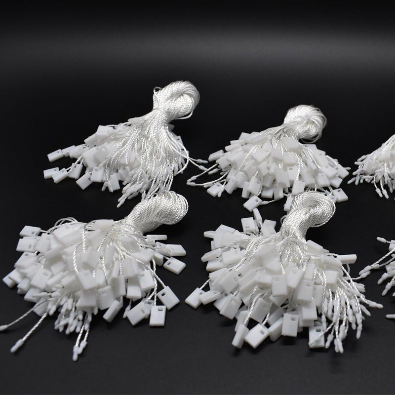 Renashed Hang Tag String 7" 1000Pcs Nylon Snap Lock Pin Loop Fastener Hook Ties Easy and Fast to Attach - Image 5