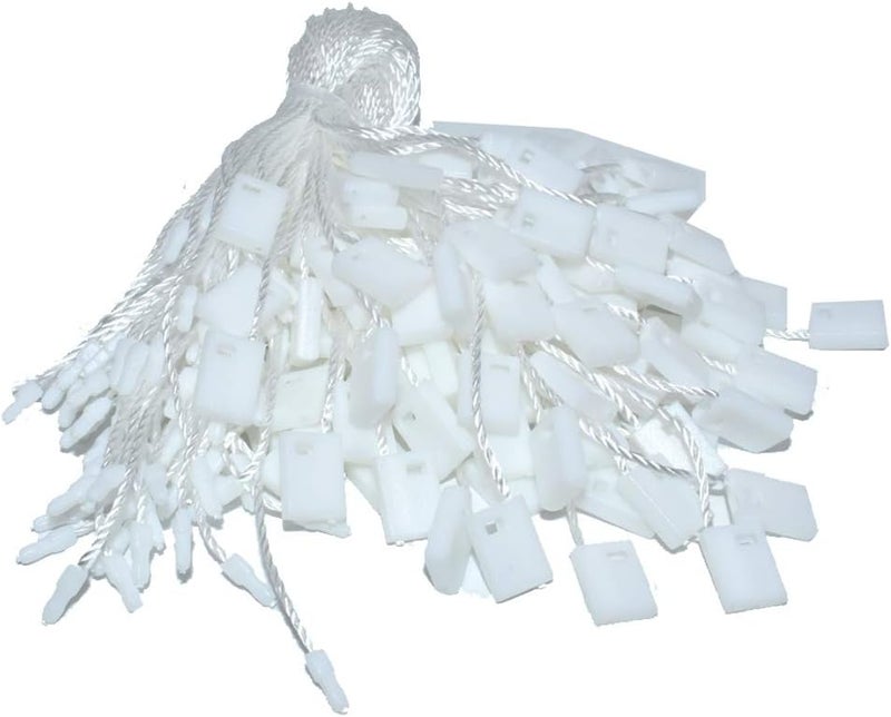 Renashed Hang Tag String 7" 1000Pcs Nylon Snap Lock Pin Loop Fastener Hook Ties Easy and Fast to Attach - Image 1