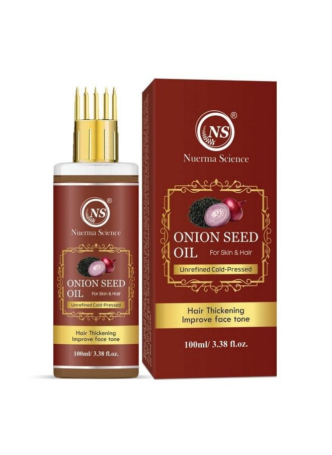 Nuerma Science - Onion Black Seed Hair Oil With Comb Applicator For More Deep Root Nourishment Enriched With 14 Cold Pressed Oils100 Ml - Image 1