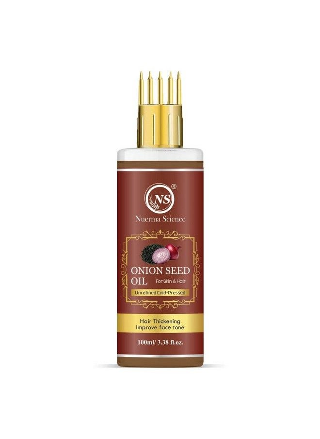 Nuerma Science - Onion Black Seed Hair Oil With Comb Applicator For More Deep Root Nourishment Enriched With 14 Cold Pressed Oils100 Ml - Image 1