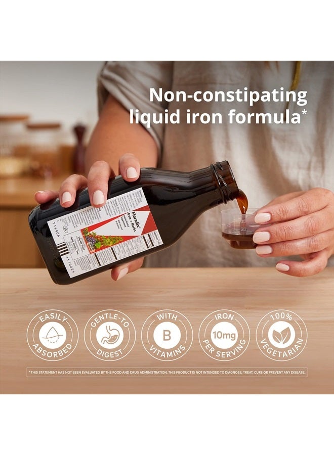 Floradix مكمل سائل نباتي من الحديد والأعشاب، دعم الطاقة للنساء والرجال، سهل الامتصاص، غير معدّل وراثيًا، نباتي، كوشير، خالي من اللاكتوز، بدون نكهة، 17 أونصة سائلة (500 مل) قد يختلف التعبئة - Image 3