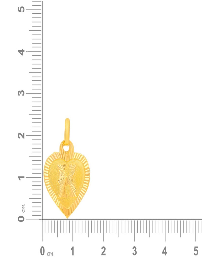 Malabar Gold and Diamonds 22k 916 Purity Gold Pendant for Women EMPN132KY  - Image 5