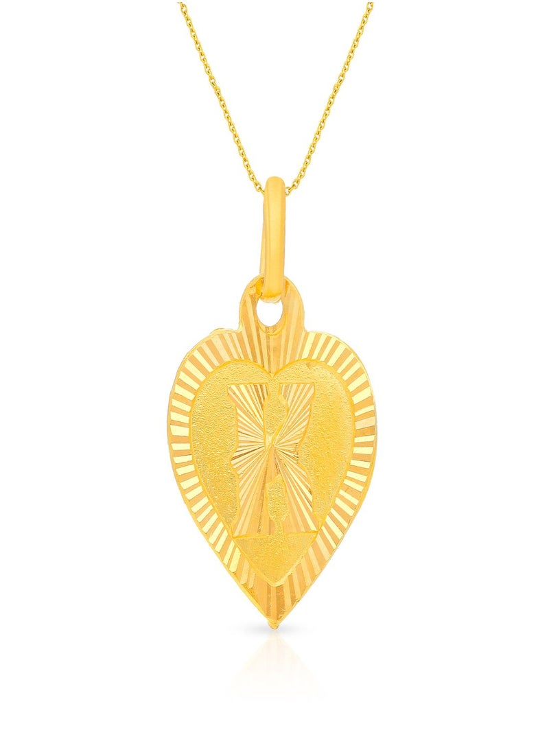 Malabar Gold and Diamonds 22k 916 Purity Gold Pendant for Women EMPN132KY  - Image 1