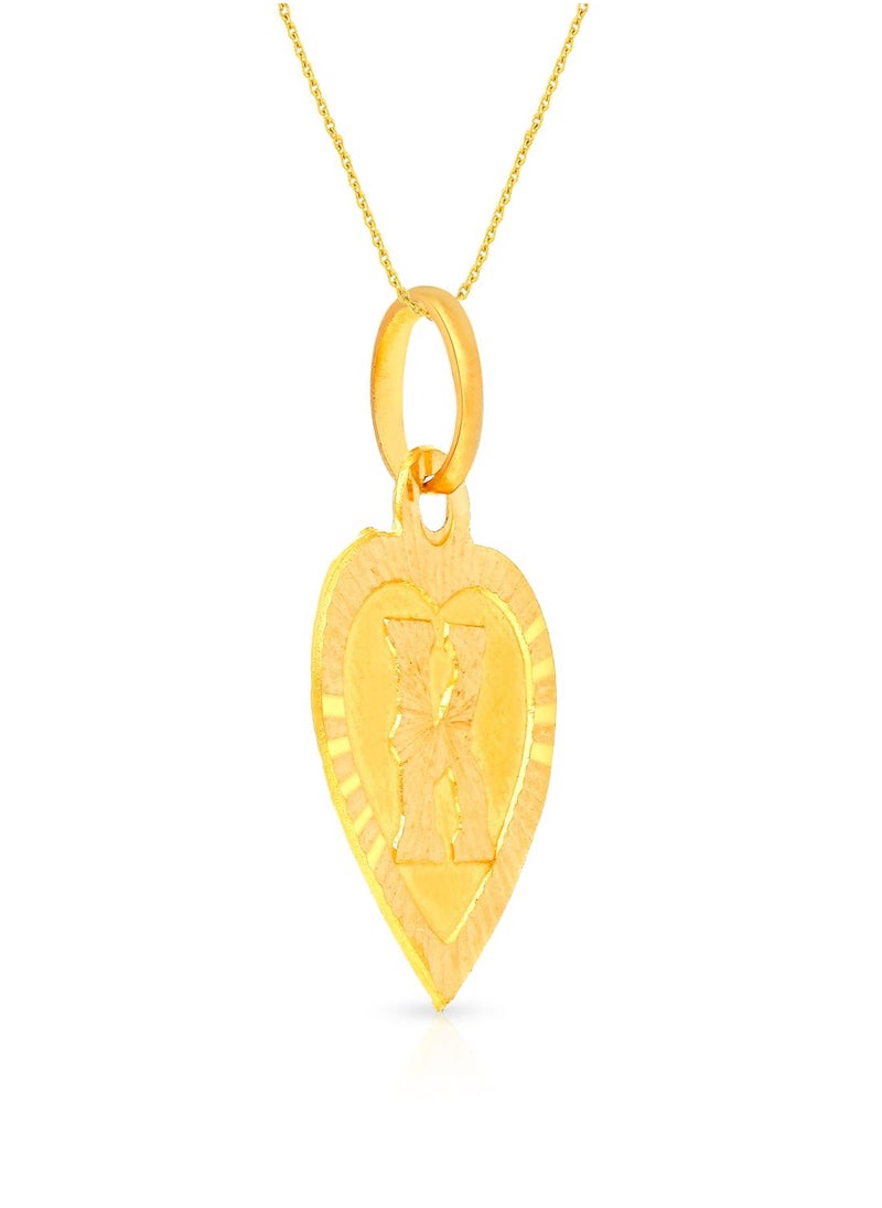 Malabar Gold and Diamonds 22k 916 Purity Gold Pendant for Women EMPN132KY  - Image 2