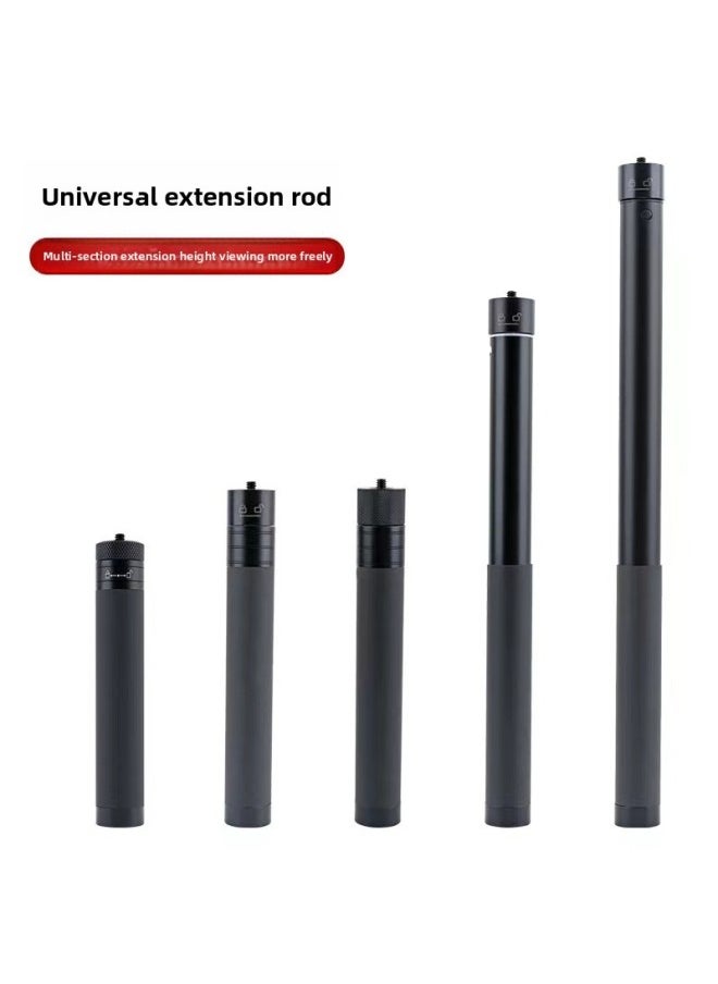 Generic - Aluminum Alloy For DJI Feiyu Extension Rod Handheld Selfie Stabilizer Sports Camera Universal Telescopic Extension Rod-Color:4 Sections With Gimbal - Image 1
