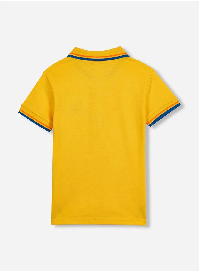 victor and jane Embroidered Logo Detail Polo T-Shirt by Styli
