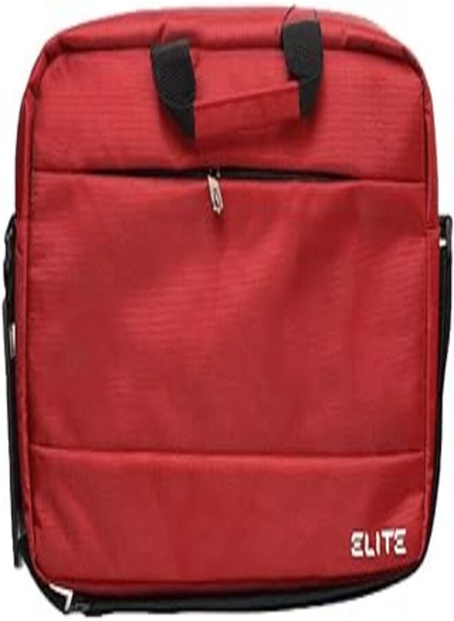 Elite - ELITE Fabric Laptop Pocket Sleeve With Shoulder Strap And Zipper Pocket For Laptop 15.6 Inch - Wine - Image 1