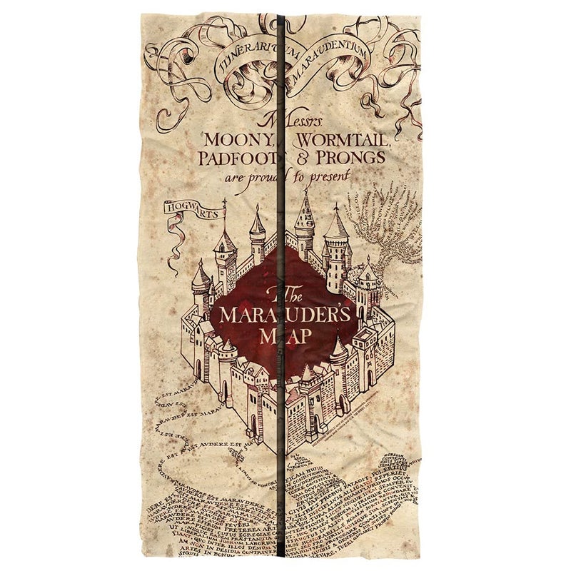 LOGOVISION LOGOVISION Harry Potter Marauders Map Officially Licensed Beach Towel 30 X 60