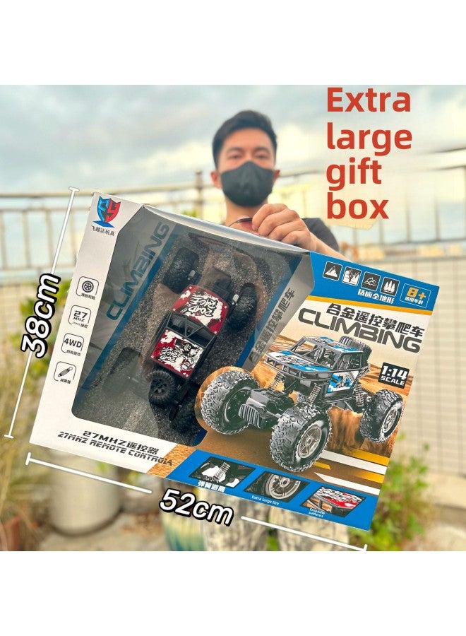 Children's Wireless Charging Remote Control Car Climbing Car Racing Model Big Gift Box Boy Toy Car Agency Renewal Gift-Color:585-108 Energy Simulated Remote Control Car 【2 Random Colors】 - Image 4