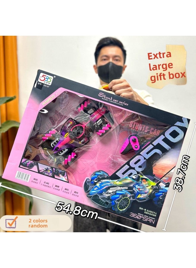 Children's Wireless Charging Remote Control Car Climbing Car Racing Model Big Gift Box Boy Toy Car Agency Renewal Gift-Color:585-108 Energy Simulated Remote Control Car 【2 Random Colors】 - Image 2