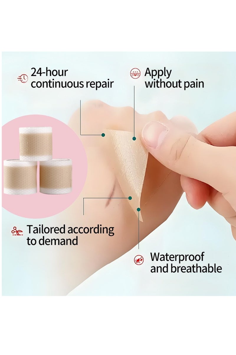 Silicone Scar Patch, Fade Scar Sticker, Efficient Beauty Scars Removal Cesarean Section Burn Scars Left Behind Gel Painless Tape Roll (4cm * 1.5m) - Image 3