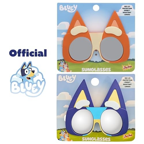 Sun-Staches Official BLUEY 2 Pack Sunglasses for Kids | 1 Pair BLUEY & 1 Pair Bingo Dress Up Accessory | UV 400 | One Size Fits Most Kids - Image 4