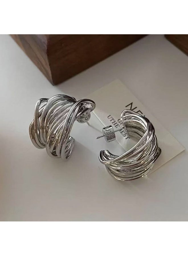 أقراط فرنسية جوفاء - - Image 2