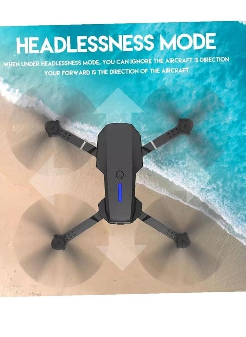 E88 PRO Ayoo 4K Drone – High-Resolution Dual Camera, Smart Flight Controls, FPV WiFi Streaming, 360° Flips, Foldable Design, Headless Mode & Beginner-Friendly