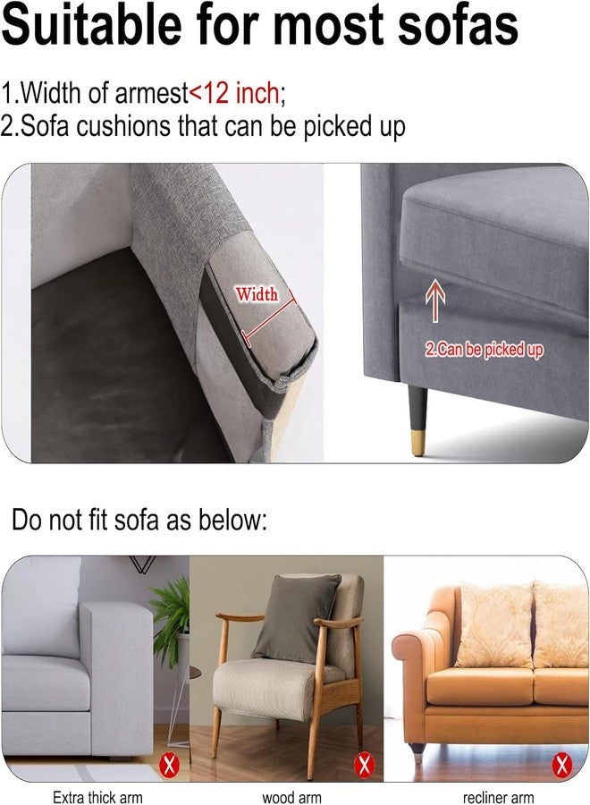 Oroonoko Cat Scratch Sofa Protector,Cat Scratching Couch Protector with 19.7''L*23.6''W Natural Sisal Scratching Mat for Protecting Couch Sofa Chair (Dark Grey/Left Hand) - Image 4