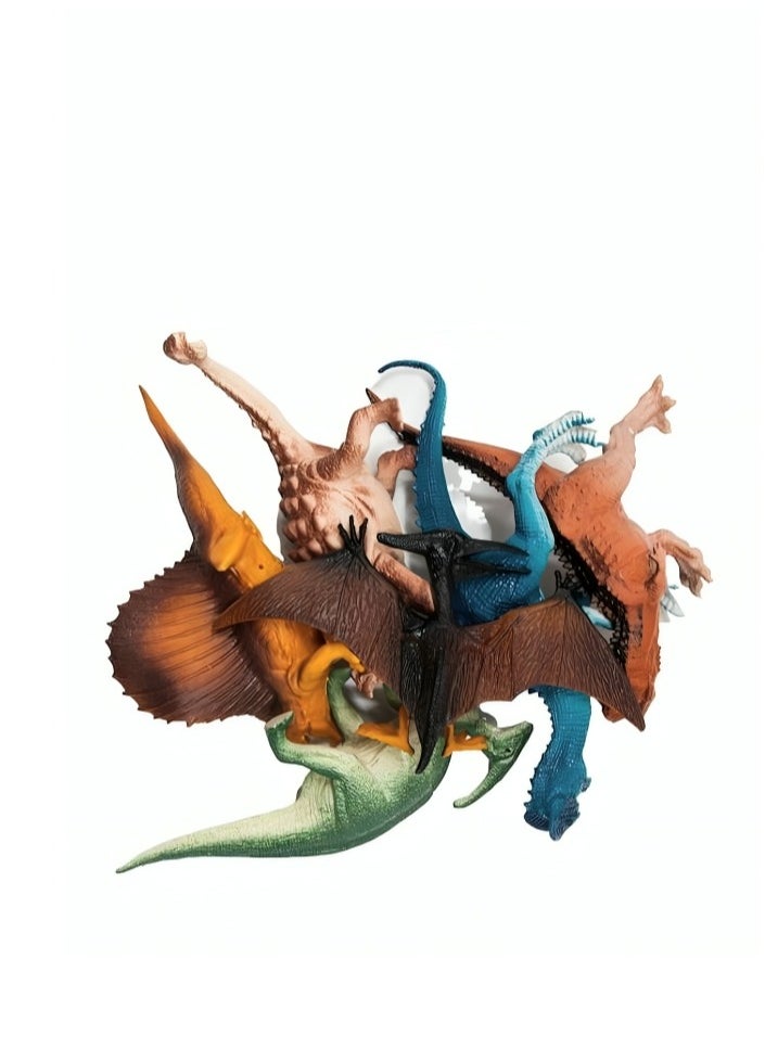 Rally - Multi-colored realistic dinosaur animal figures toy set - Image 1