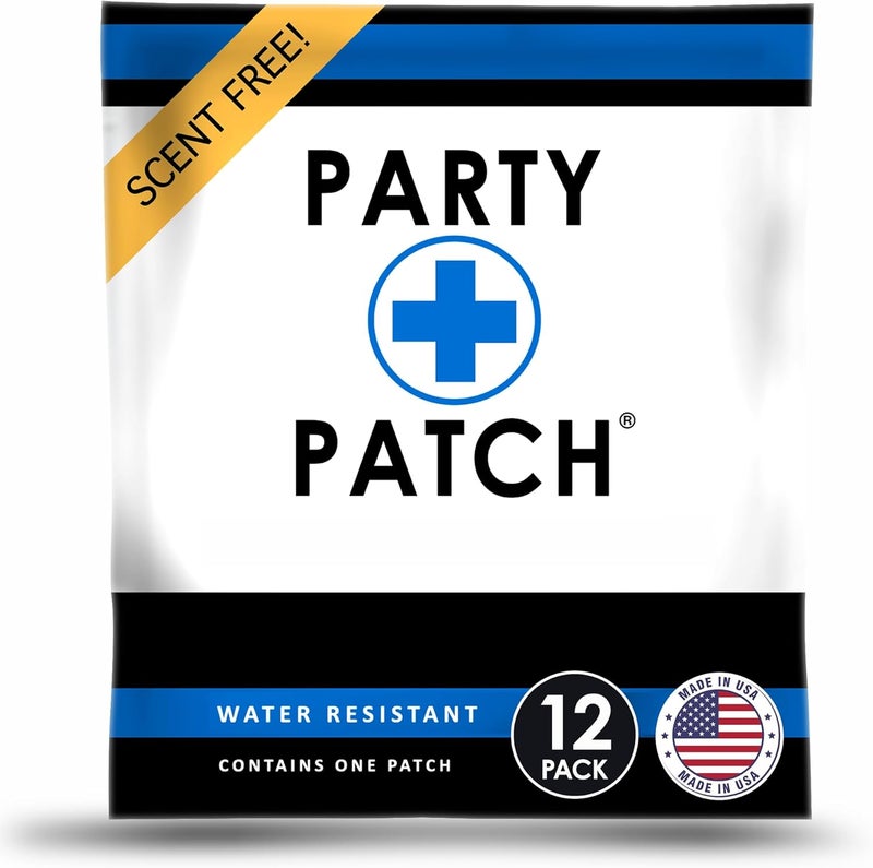 Party Patch Social Lifestyle Patch 12-Pack – Water-Resistant & Skin-Safe Adhesive for Events - Image 1