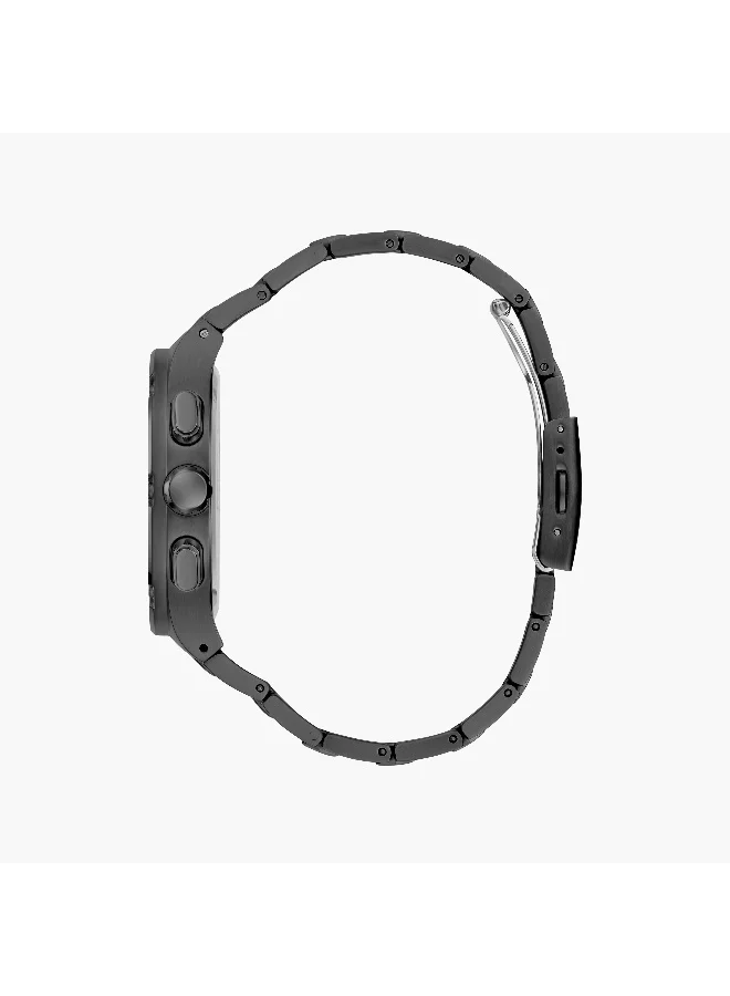 جس Guess Men's Black Chronograph Watch