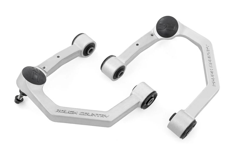 Rough Country Forged Aluminum Upper Control Arms for Toyota Tacoma 20242025 with 35 Lift 2Pack Silver - Image 2