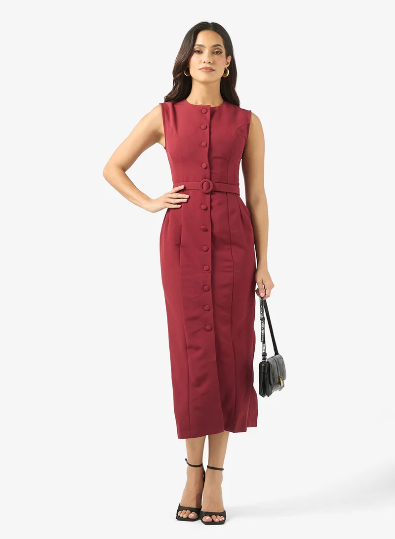 Ella  Shift Dress With Slit for Women | Best Price UAE