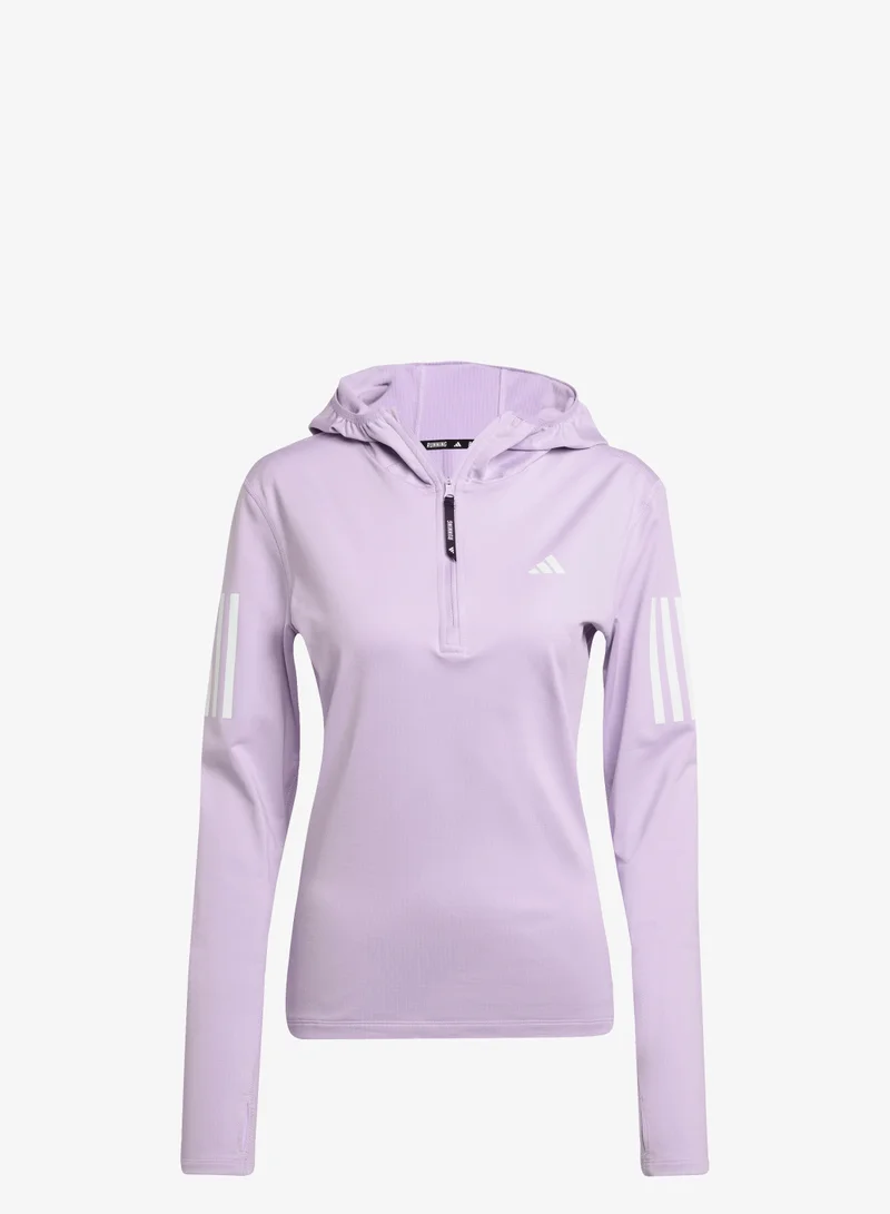 اديداس كنزة Own The Run Winterized Hooded Half-Zip